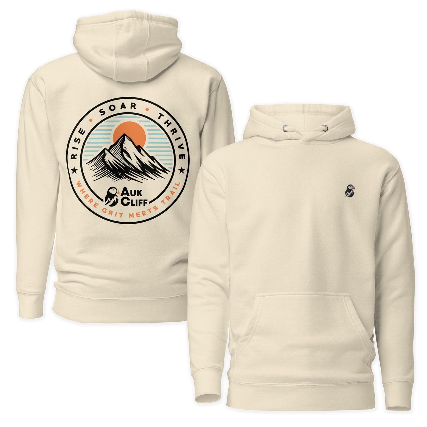 AukCliff Cotton Heritage Hoodie Bone / S Trail Emblem Hoodie