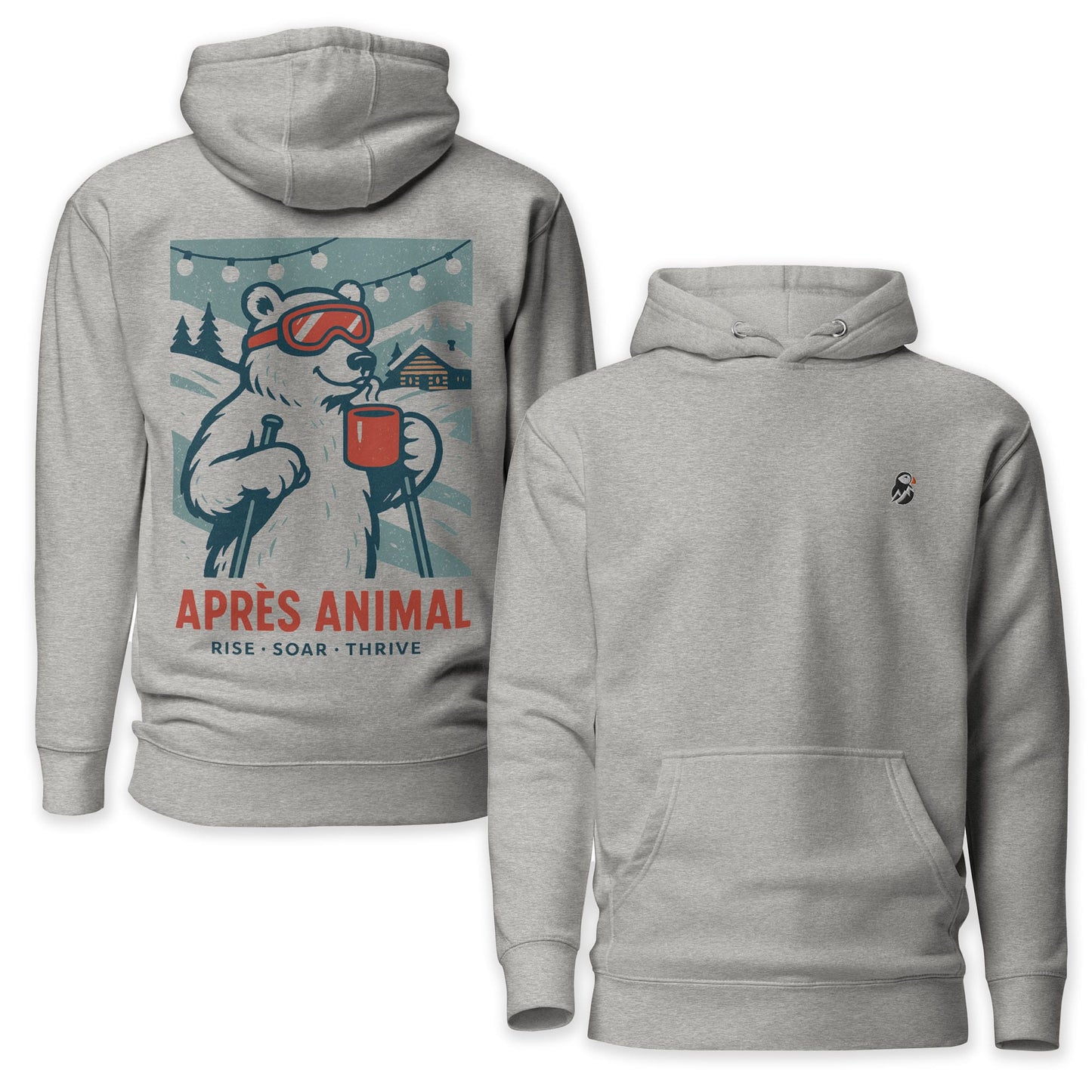 AukCliff Cotton Heritage Hoodie Carbon Grey / S Après Animal Ski Hoodie