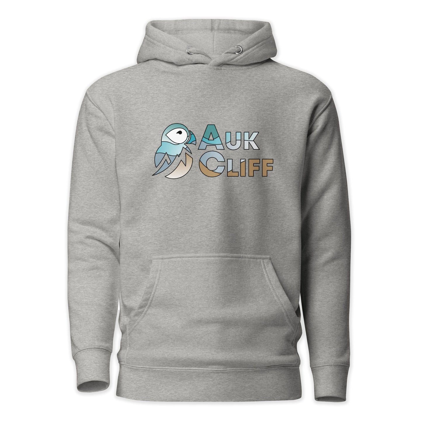 AukCliff Cotton Heritage Hoodie Carbon Grey / S AukCliff Abstract Puffin Logo Hoodie