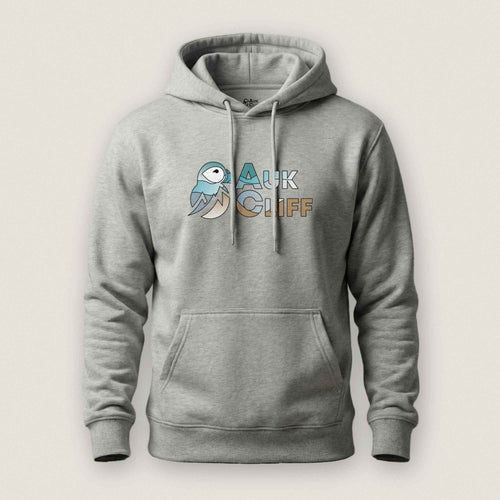 AukCliff Cotton Heritage Hoodie Carbon Grey / S AukCliff® Abstract Puffin Logo Hoodie