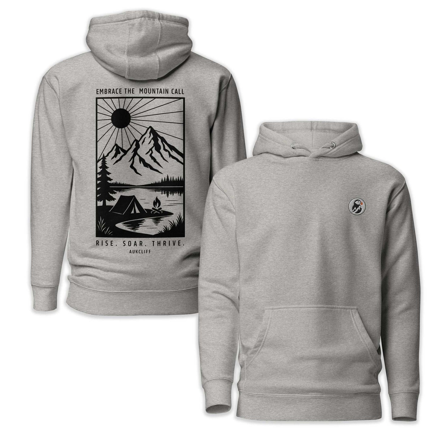 AukCliff Cotton Heritage Hoodie Carbon Grey / S Embrace The Mountain Call Hoodie