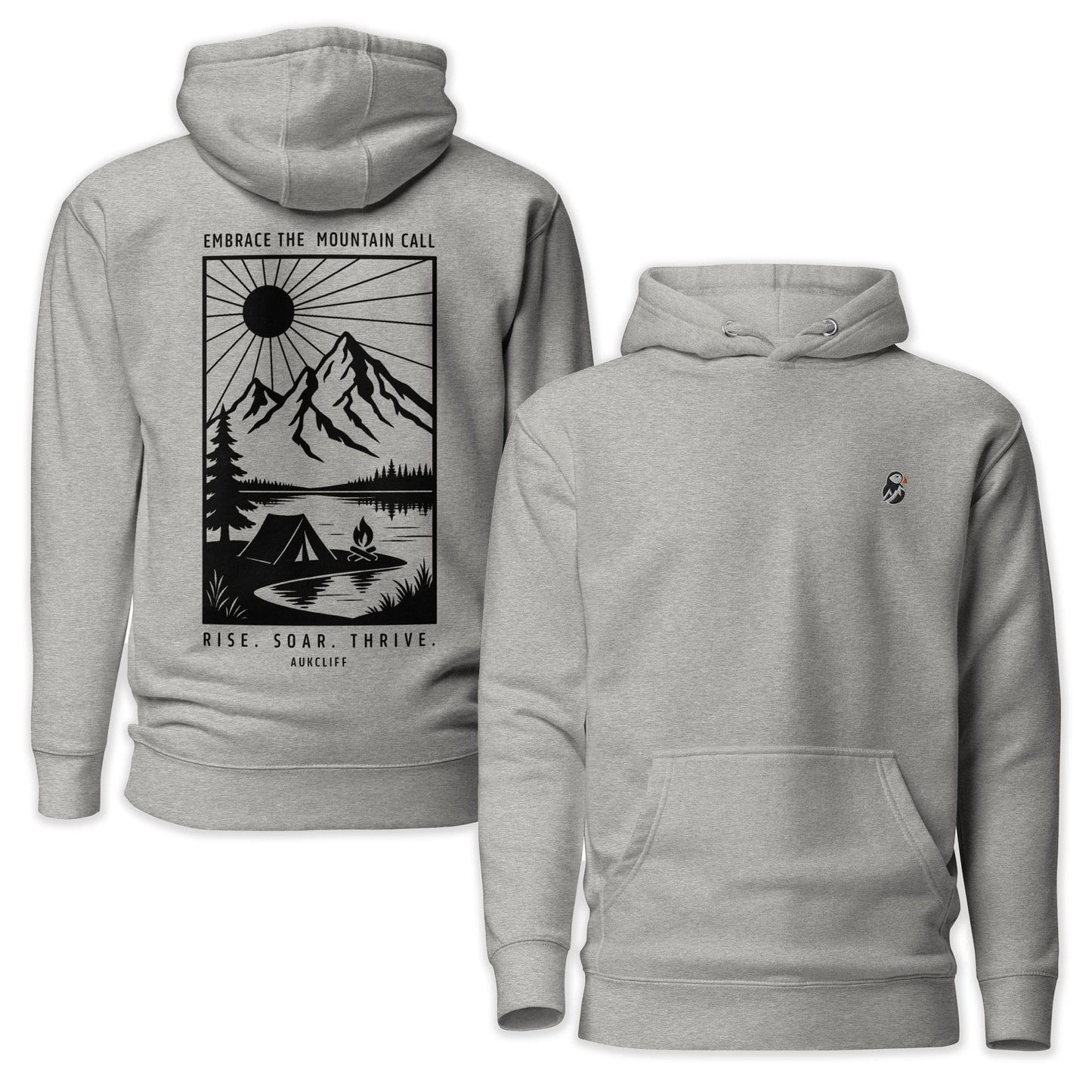 AukCliff Cotton Heritage Hoodie Carbon Grey / S Embrace The Mountain Call Hoodie
