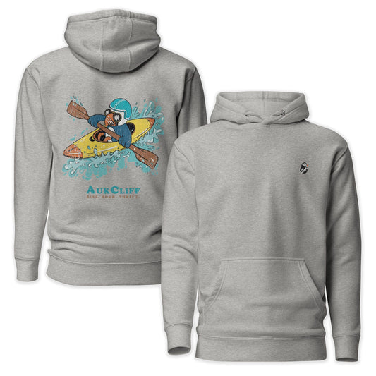 AukCliff Cotton Heritage Hoodie Carbon Grey / S Kayaking Puffin Hoodie