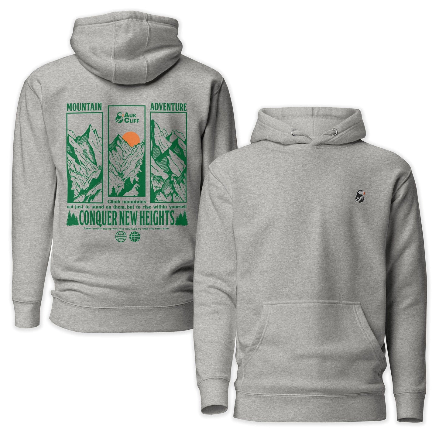 AukCliff Cotton Heritage Hoodie Carbon Grey / S Mountain Adventure Hoodie