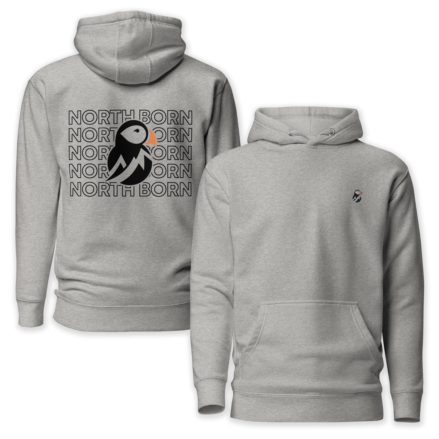 AukCliff® Cotton Heritage Hoodie Carbon Grey / S North Born Hoodie