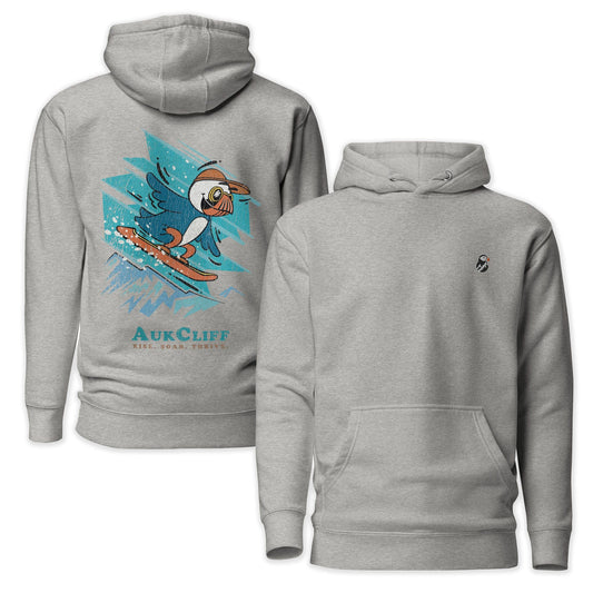 AukCliff Cotton Heritage Hoodie Carbon Grey / S Snowboard Puffin Hoodie