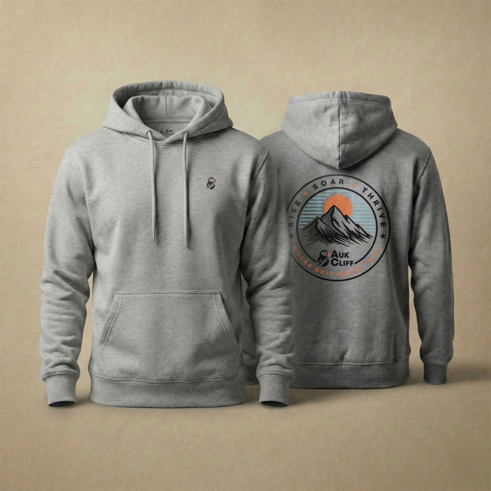 AukCliff Cotton Heritage Hoodie Carbon Grey / S Trail Emblem Hoodie