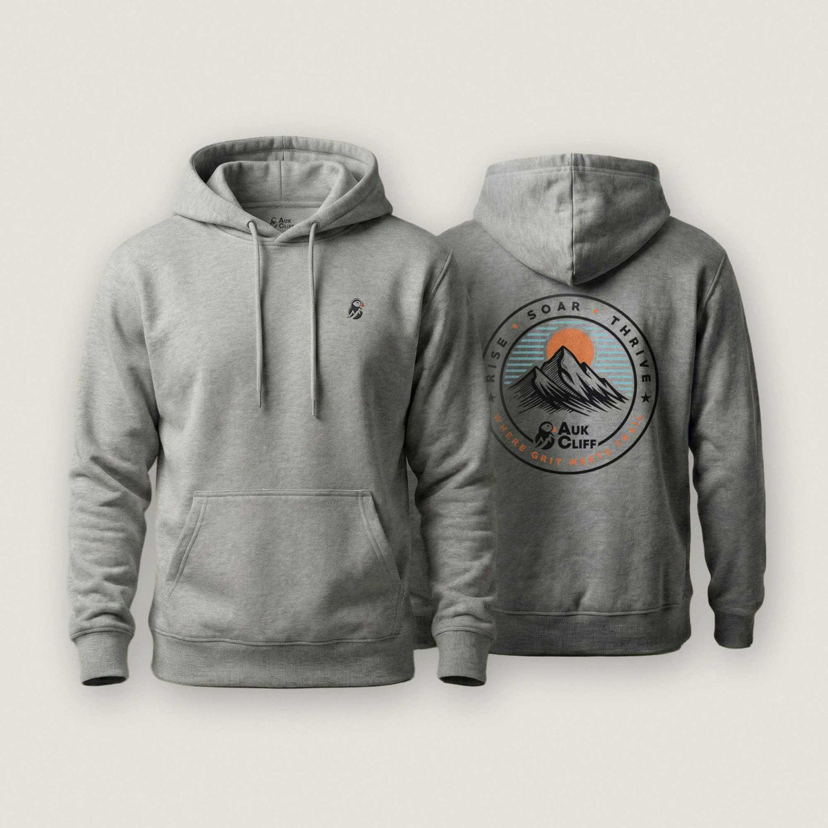 AukCliff Cotton Heritage Hoodie Carbon Grey / S Trail Emblem Hoodie