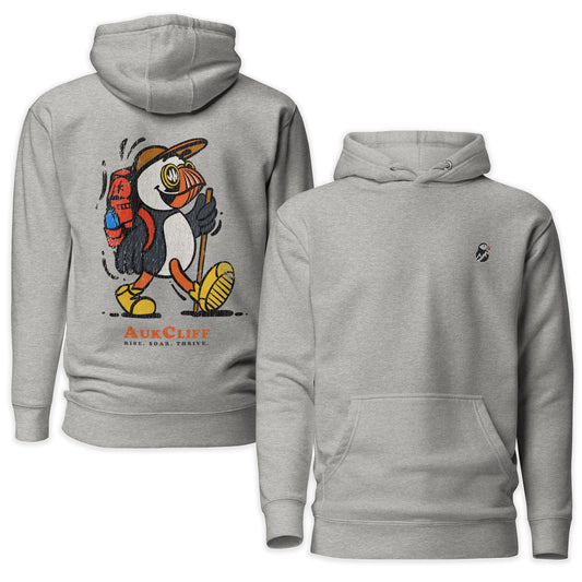 AukCliff Cotton Heritage Hoodie Carbon Grey / S Trailblazer Puffin Back Print Hoodie