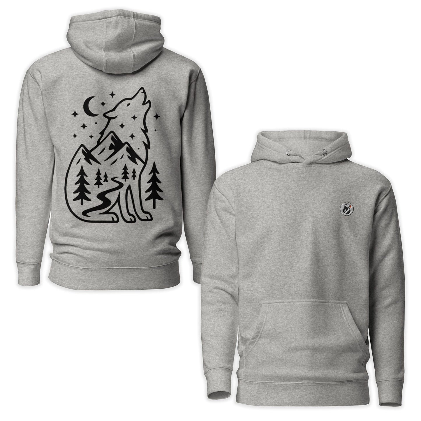 AukCliff Cotton Heritage Hoodie Carbon Grey / S Wild Wolf Mountain Hoodie