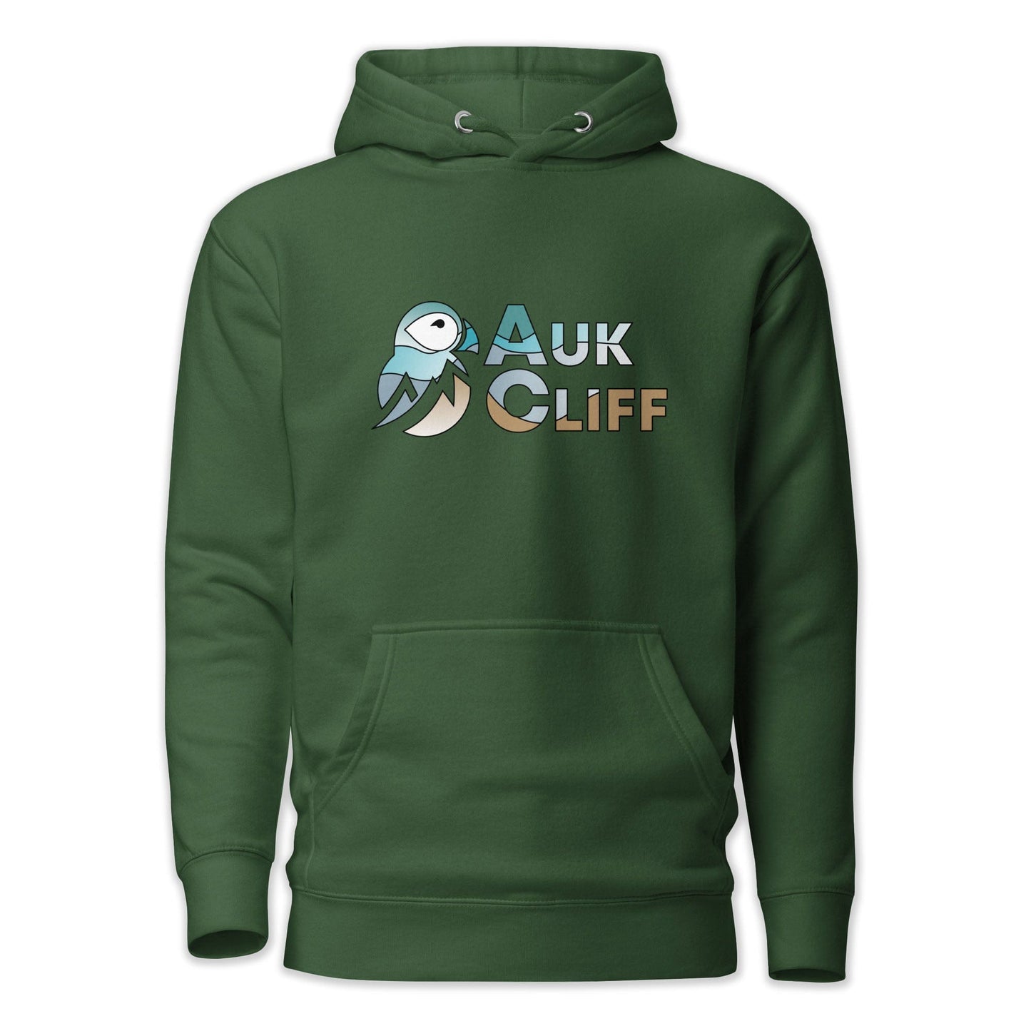 AukCliff Cotton Heritage Hoodie Forest Green / S AukCliff Abstract Puffin Logo Hoodie
