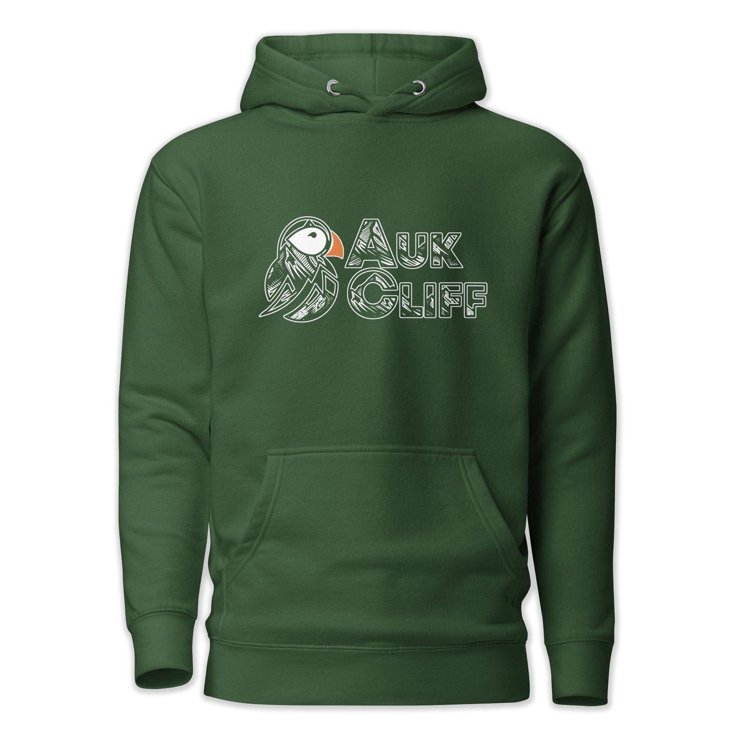 AukCliff Cotton Heritage Hoodie Forest Green / S AukCliff Puffin Mountain Logo Hoodie