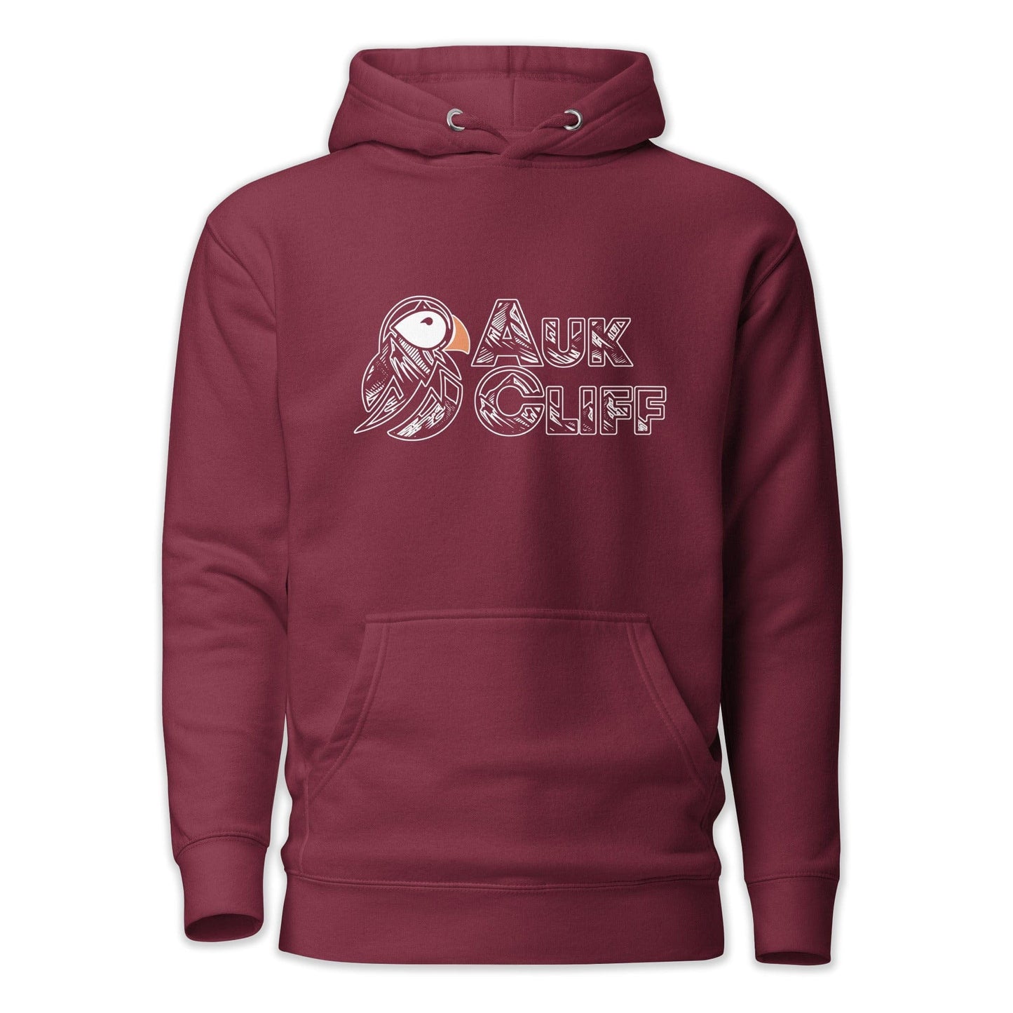 AukCliff Cotton Heritage Hoodie Maroon / S AukCliff Puffin Mountain Logo Hoodie