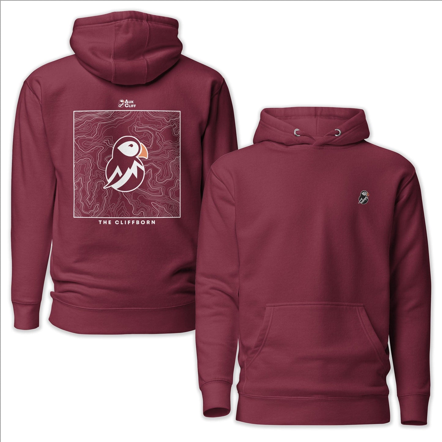 AukCliff Cotton Heritage Hoodie Maroon / S Cliffborn AukCliff Hoodie