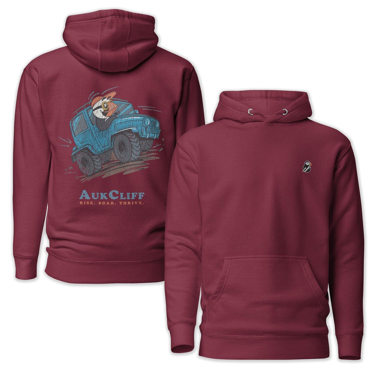 AukCliff Cotton Heritage Hoodie Maroon / S Puffin Overland Hoodie