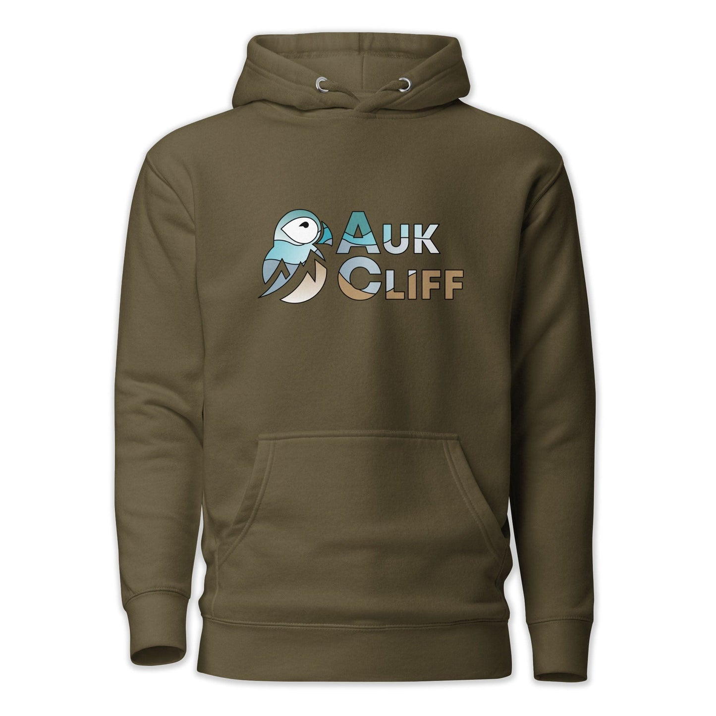 AukCliff Cotton Heritage Hoodie Military Green / S AukCliff Abstract Puffin Logo Hoodie