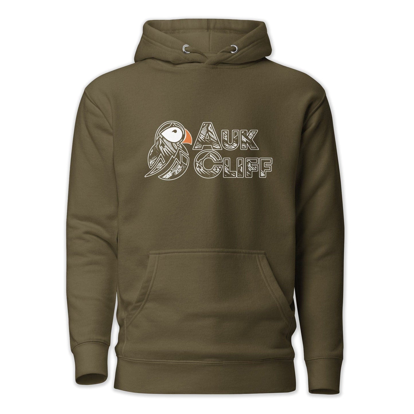 AukCliff Cotton Heritage Hoodie Military Green / S AukCliff Puffin Mountain Logo Hoodie