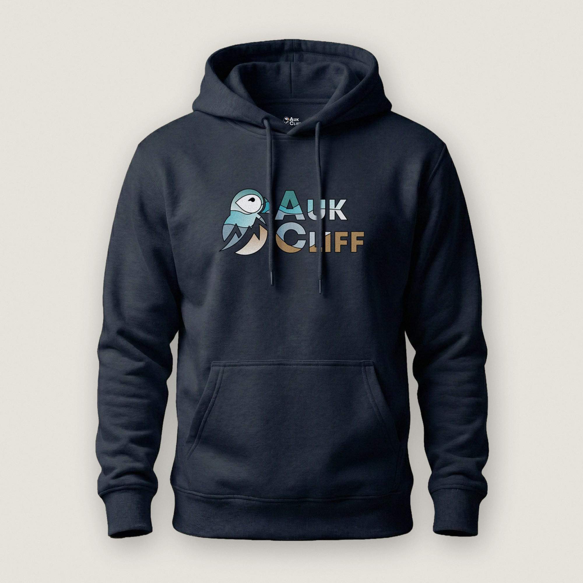 AukCliff Cotton Heritage Hoodie Navy Blazer / S AukCliff® Abstract Puffin Logo Hoodie