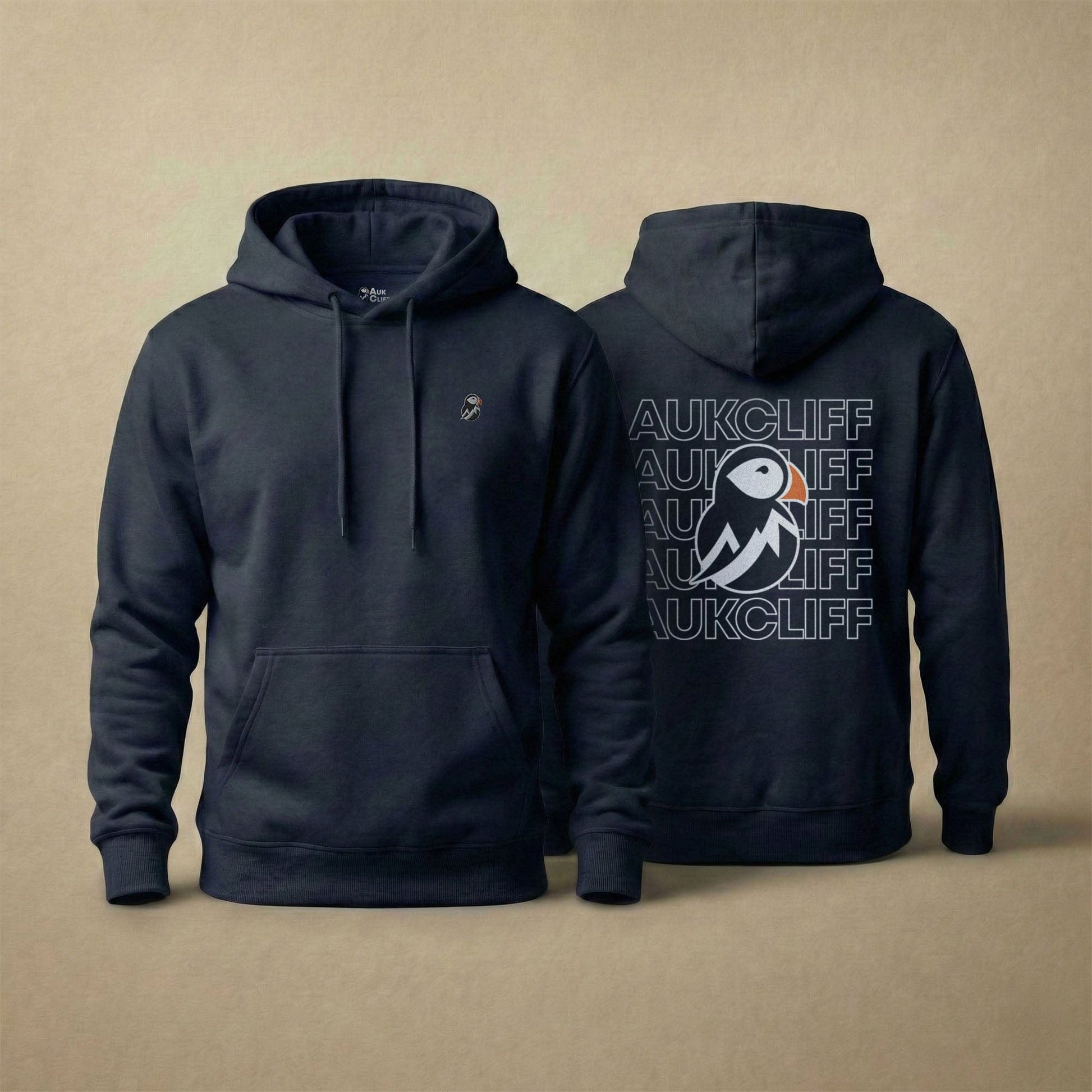 AukCliff Cotton Heritage Hoodie Navy Blazer / S AukCliff® Puffin Logo Hoodie