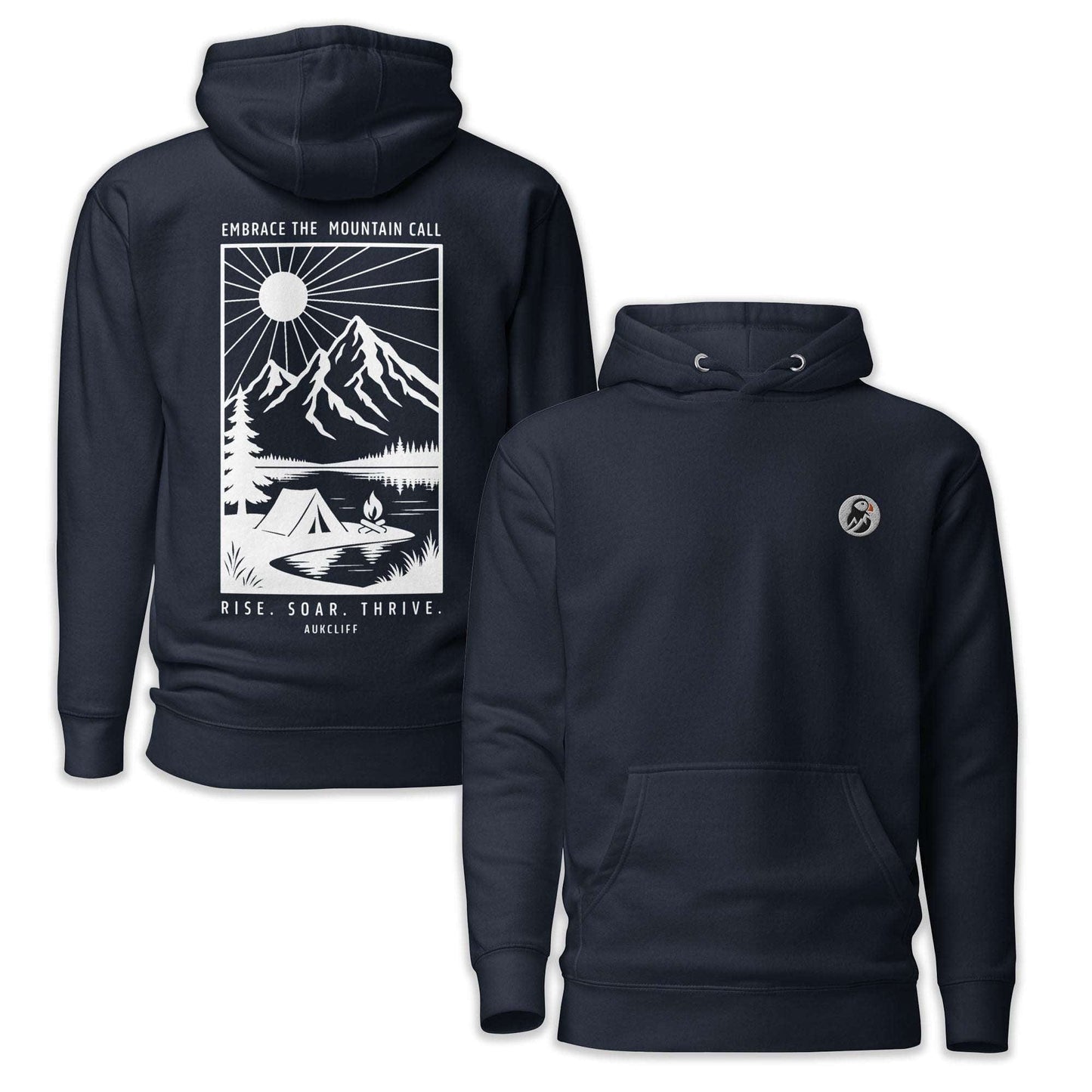 AukCliff Cotton Heritage Hoodie Navy Blazer / S Embrace The Mountain Call Hoodie