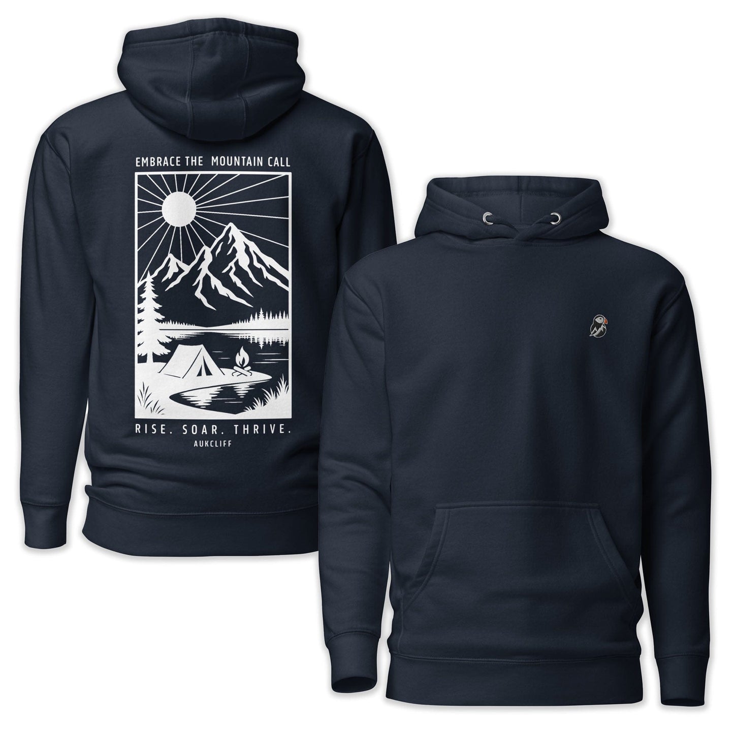 AukCliff Cotton Heritage Hoodie Navy Blazer / S Embrace The Mountain Call Hoodie