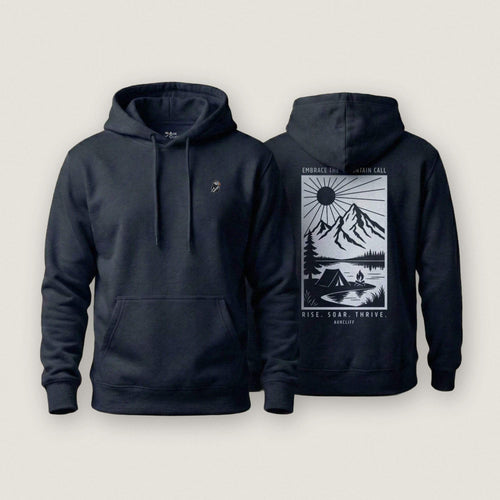 AukCliff Cotton Heritage Hoodie Navy Blazer / S Embrace The Mountain Call Hoodie