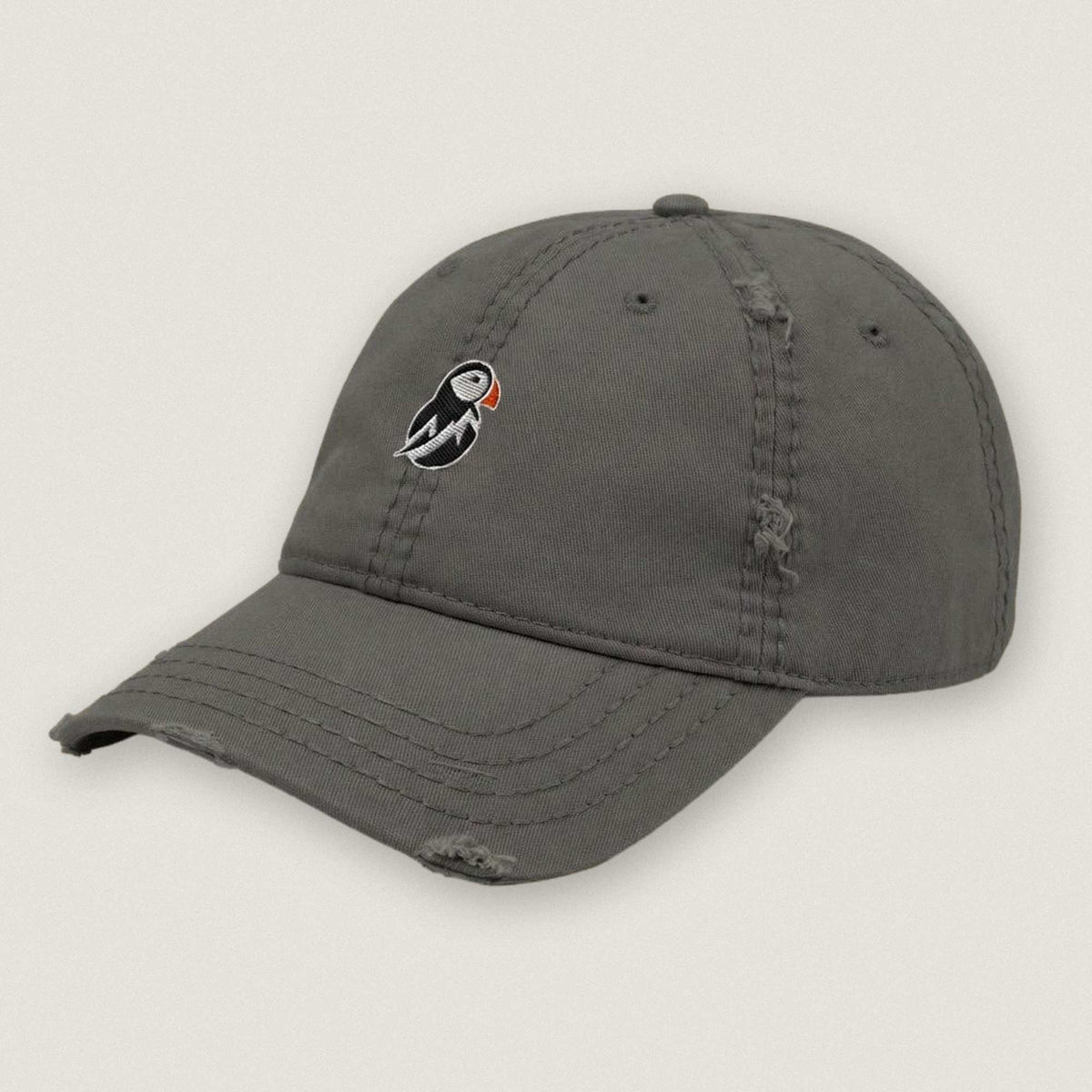 AukCliff Distressed Dad Hat Asphalt Distressed Dad Hat