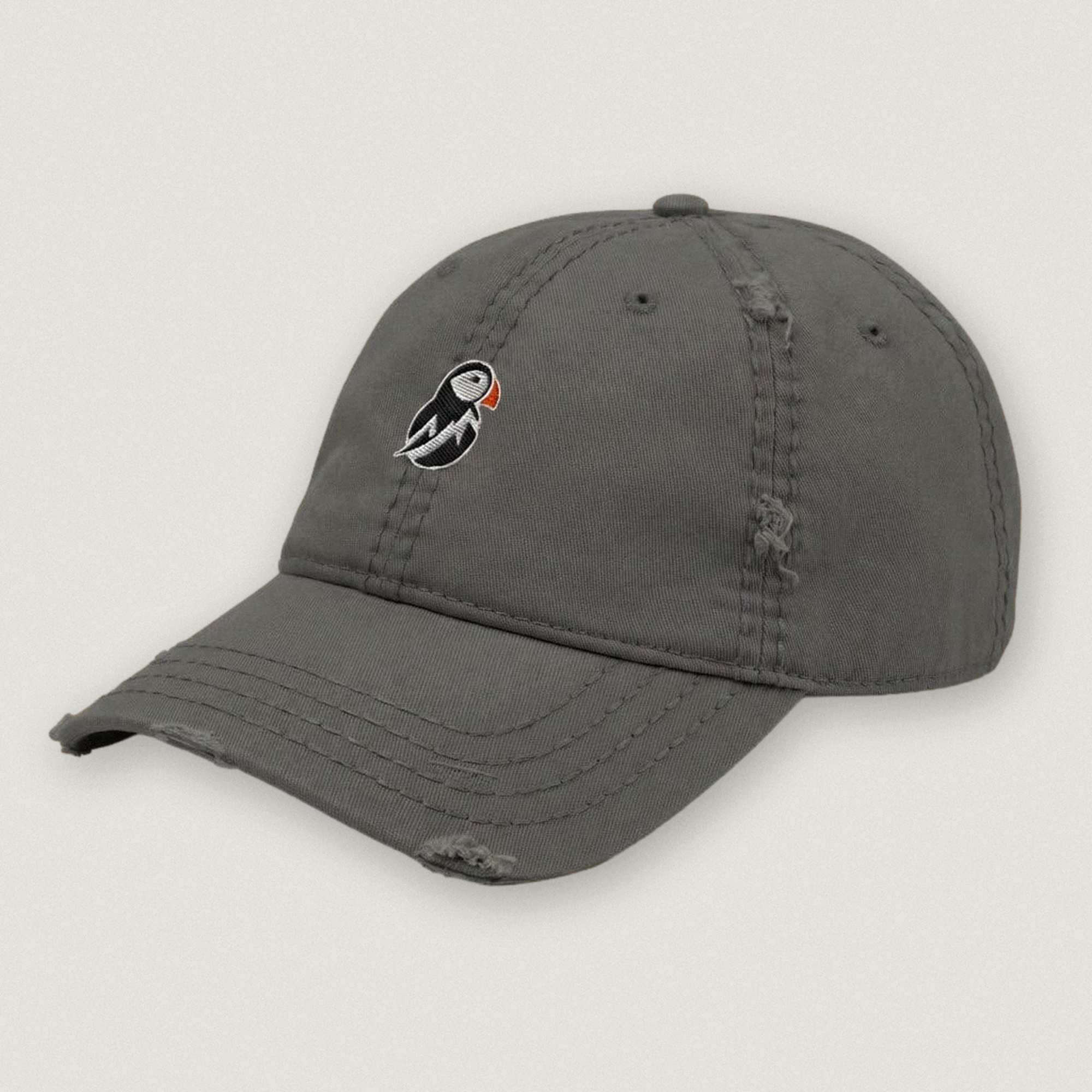 AukCliff Distressed Dad Hat Asphalt Distressed Dad Hat