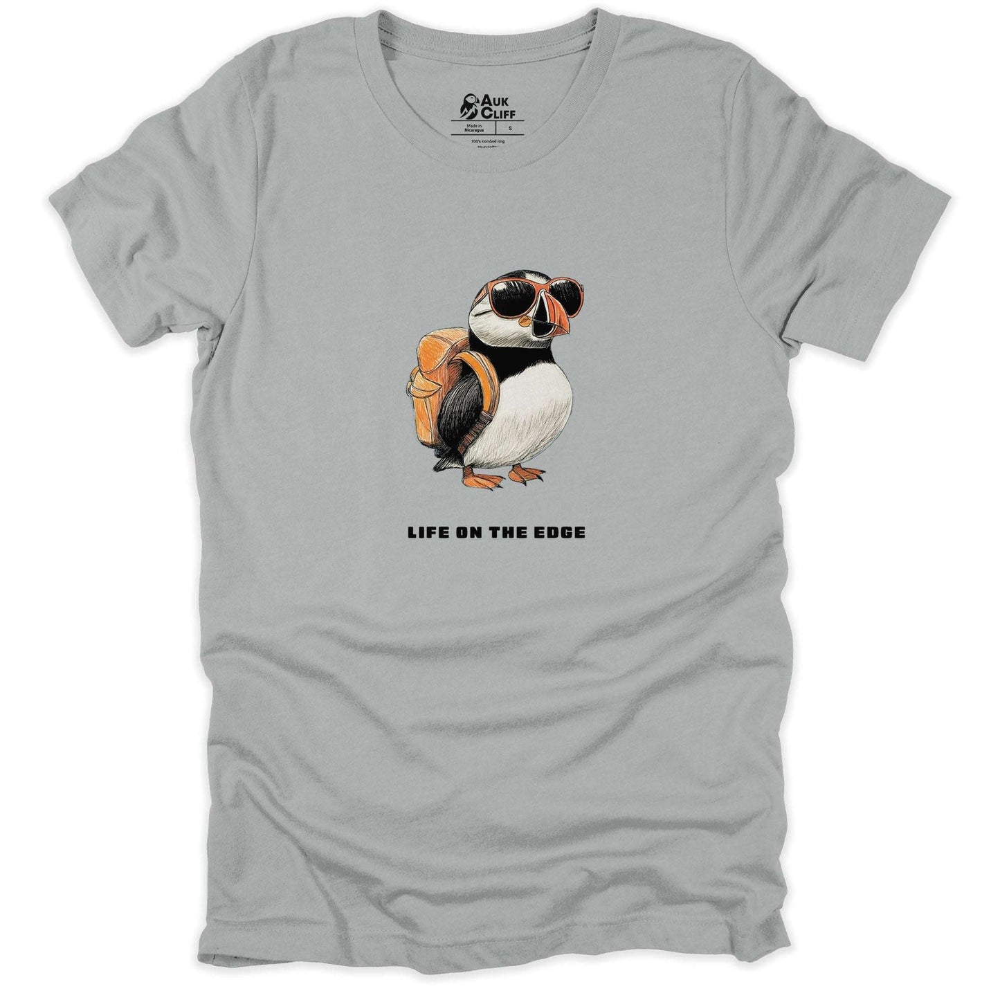 AukCliff Hiking and Camping Graphic Tees Silver / S Puffin Life