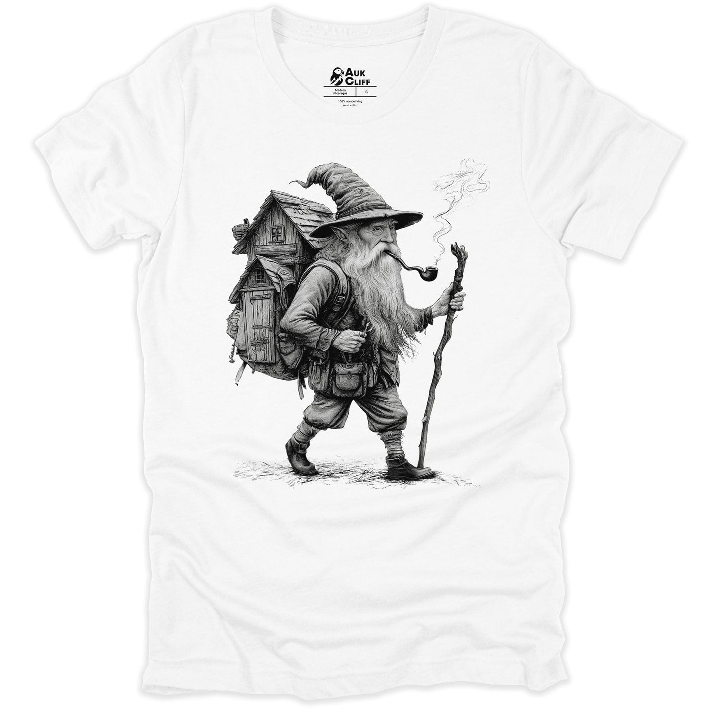AukCliff Hiking and Camping Graphic Tees White / S Wanderer’s Abode’ T-shirt