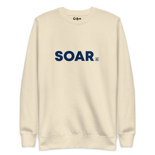 AukCliff Humour and Motivation Graphic Sweatshirt Bone / S SOAR Sweatshirt
