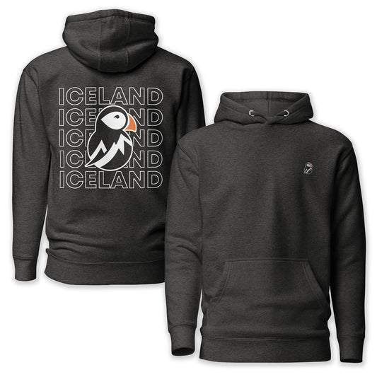 Iceland North Born Back Print Hoodie
