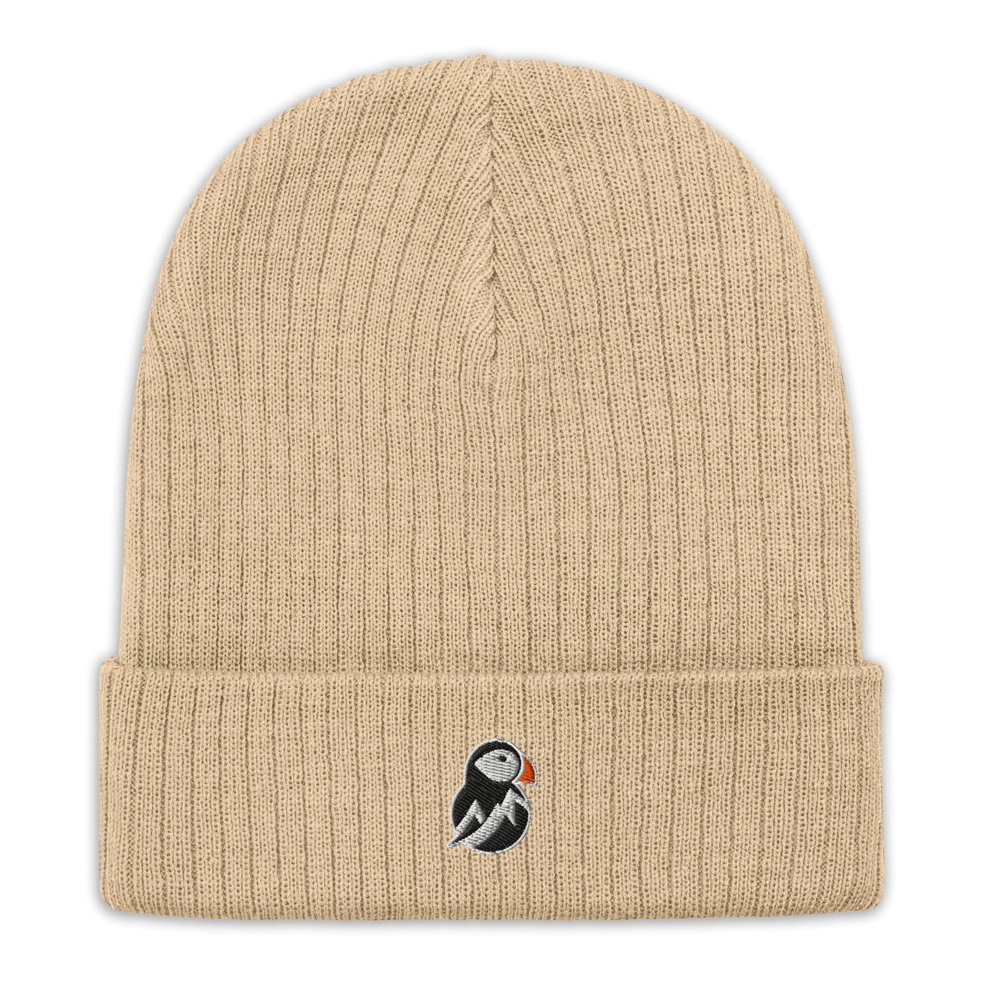 AukCliff Knit Beanie Beige Knit Beanie
