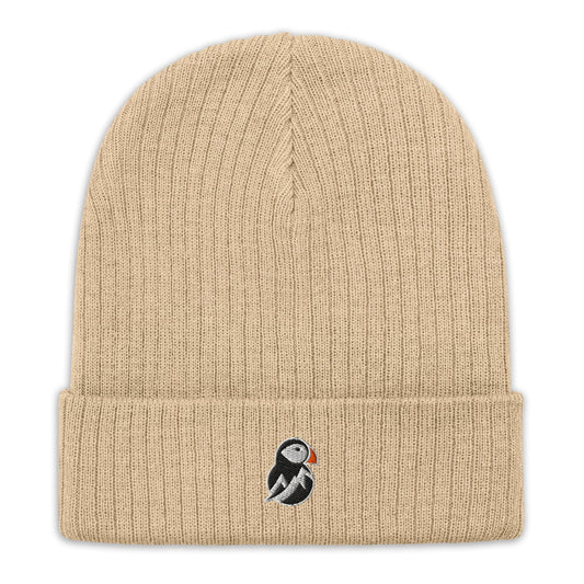 AukCliff Knit Beanie Beige Knit Beanie