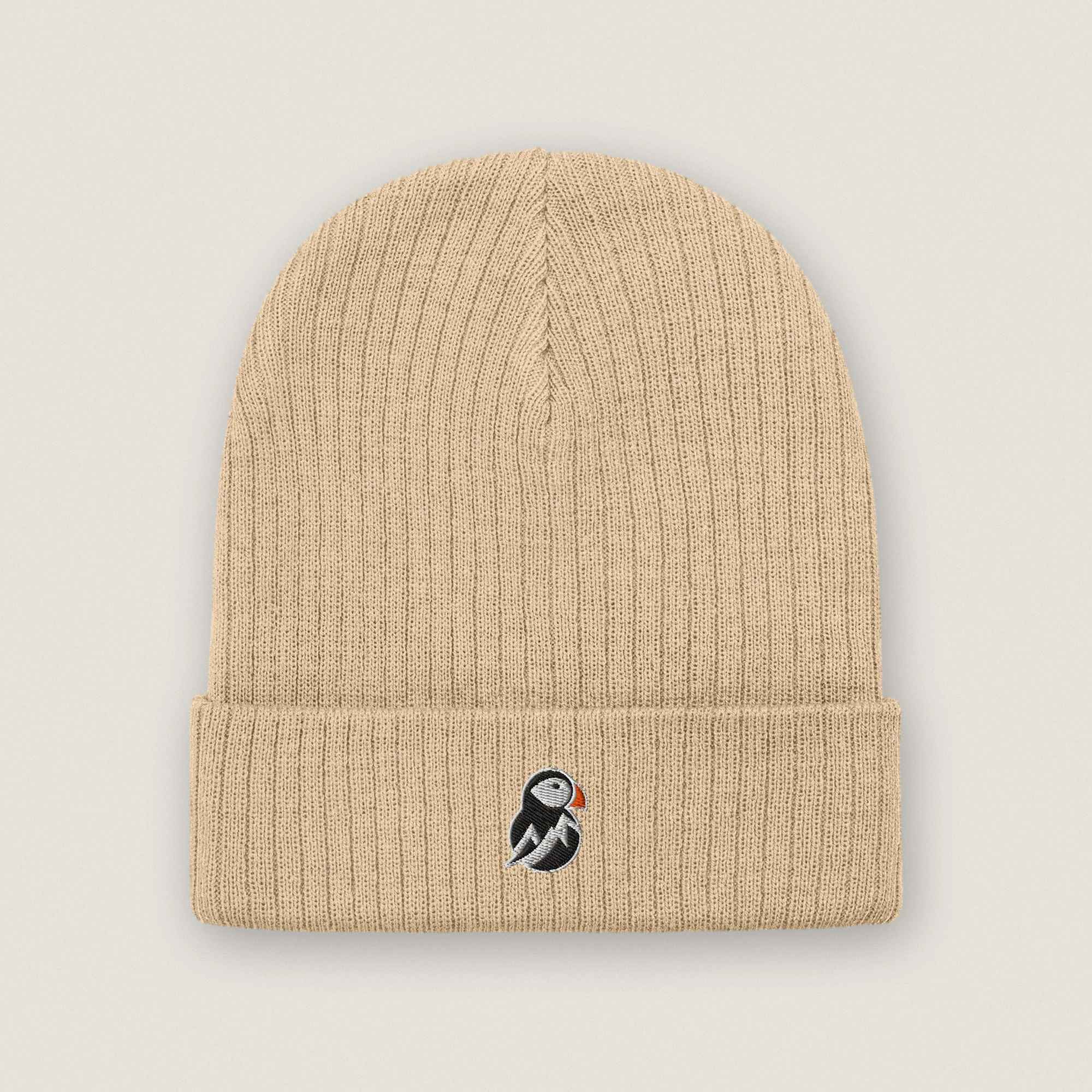 AukCliff Knit Beanie Beige Knit Beanie