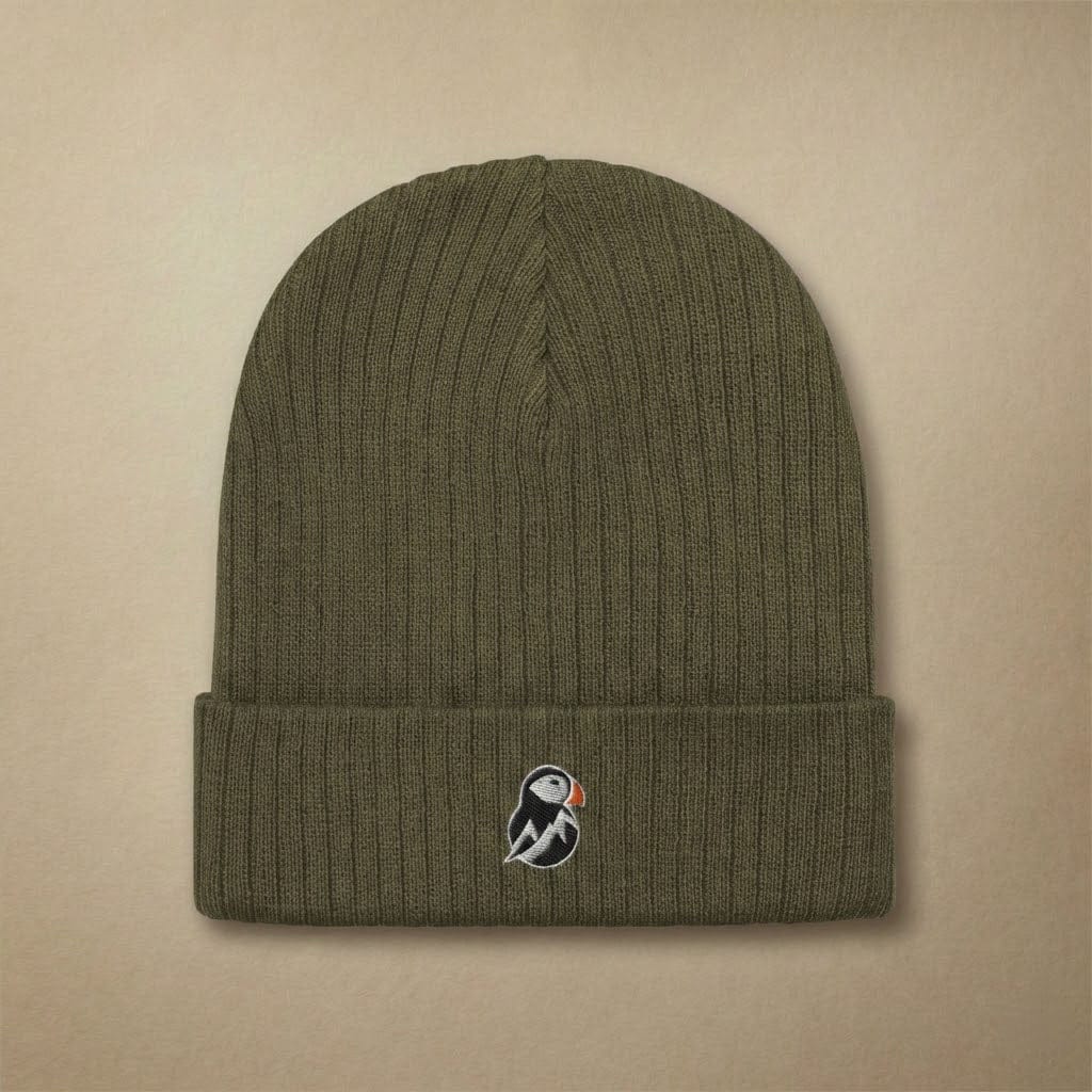 AukCliff Knit Beanie Olive Knit Beanie