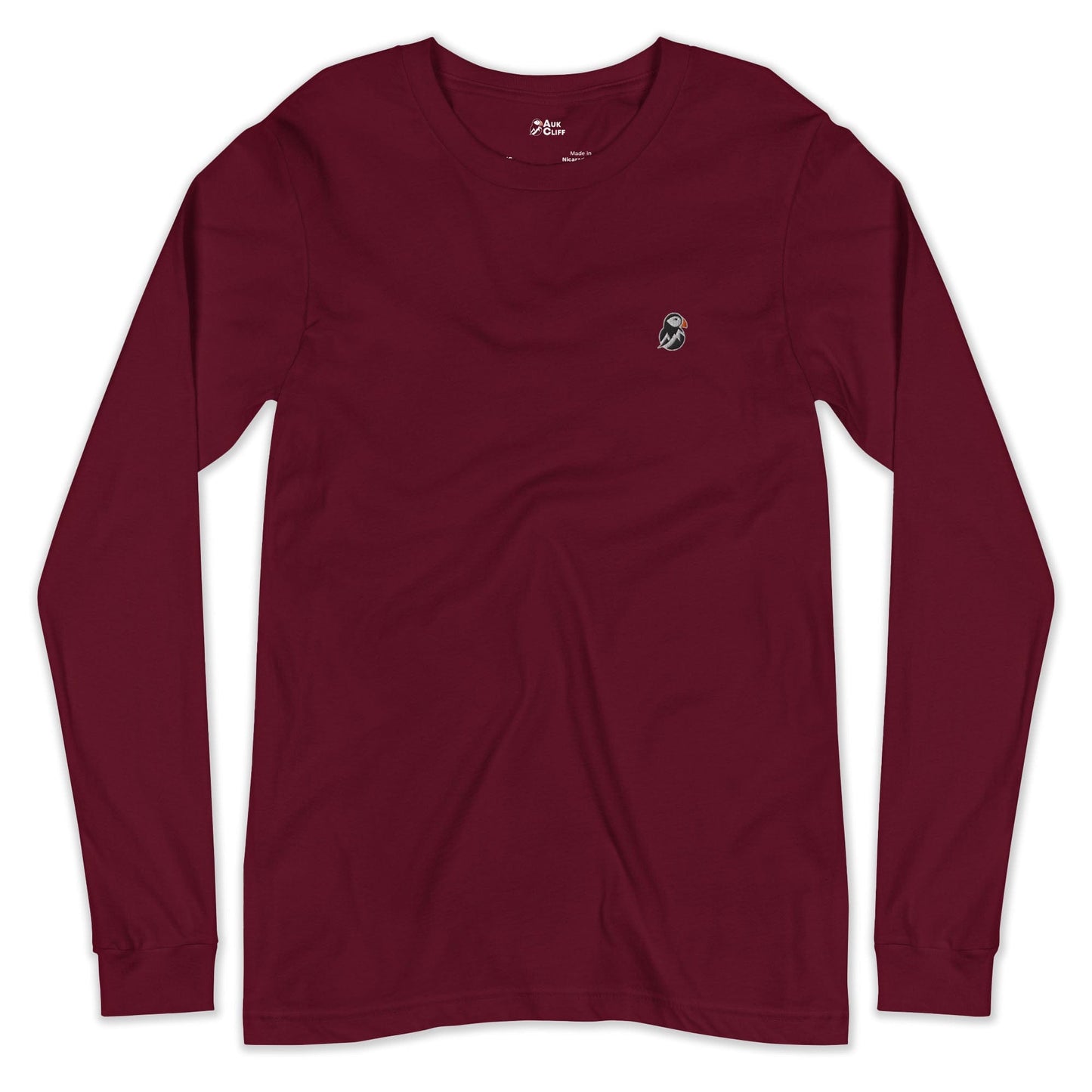 AukCliff Long Sleeve T-shirt Maroon / XS Simple Long Sleeve T-shirt