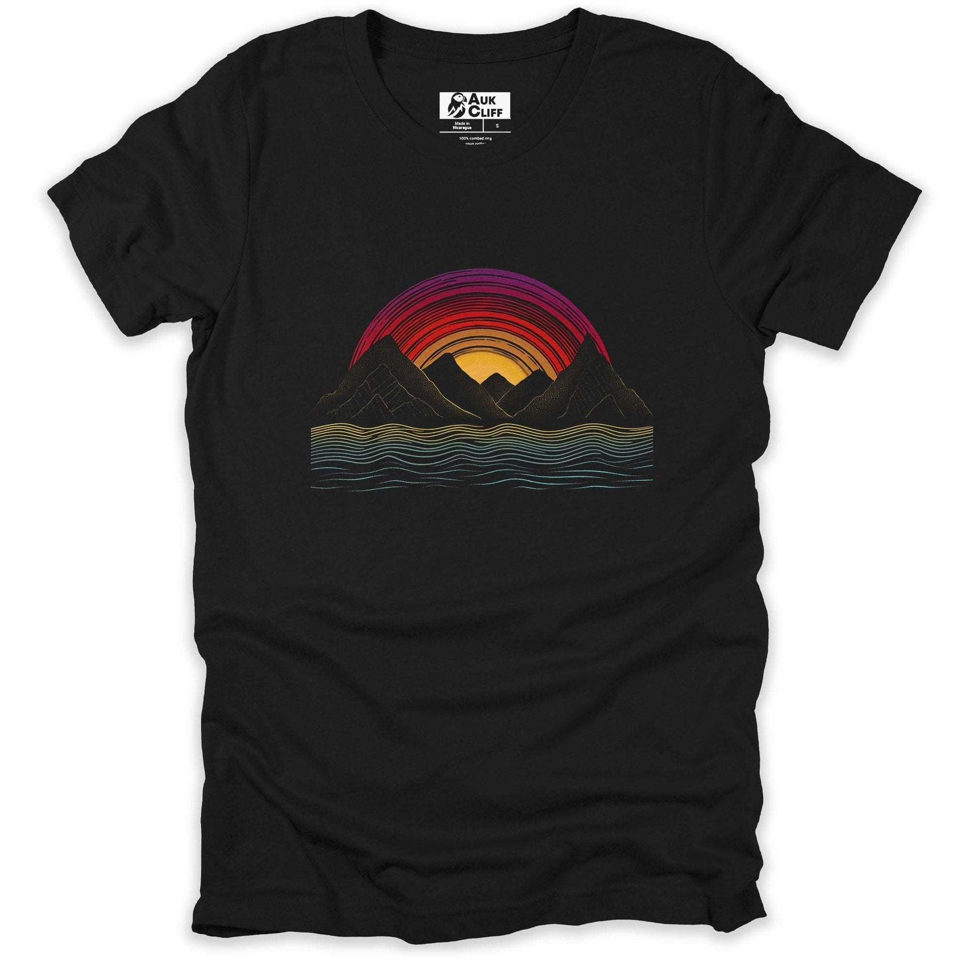 AukCliff Mountain and Wilderness Graphic Tees Black / S Alpine Echoes T-shirt