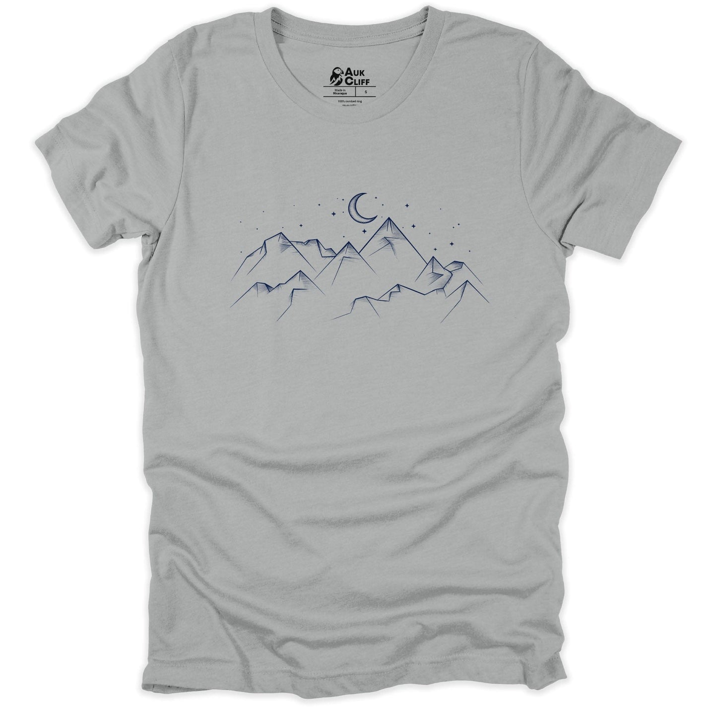 AukCliff Mountain and Wilderness Graphic Tees Silver / S Starlit Peaks T-shirt