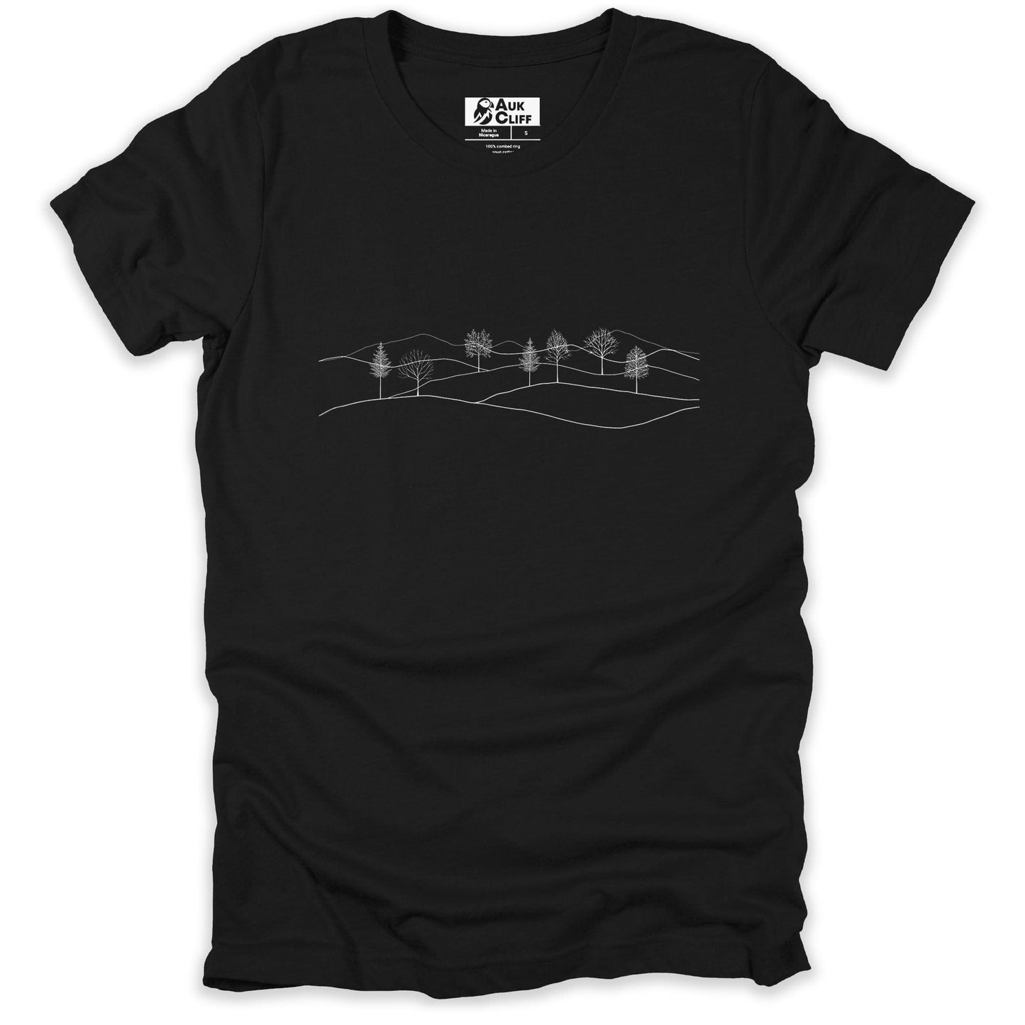 AukCliff Nature and Wildlife Graphic Tees Black / S Minimalist Meadow T-shirt