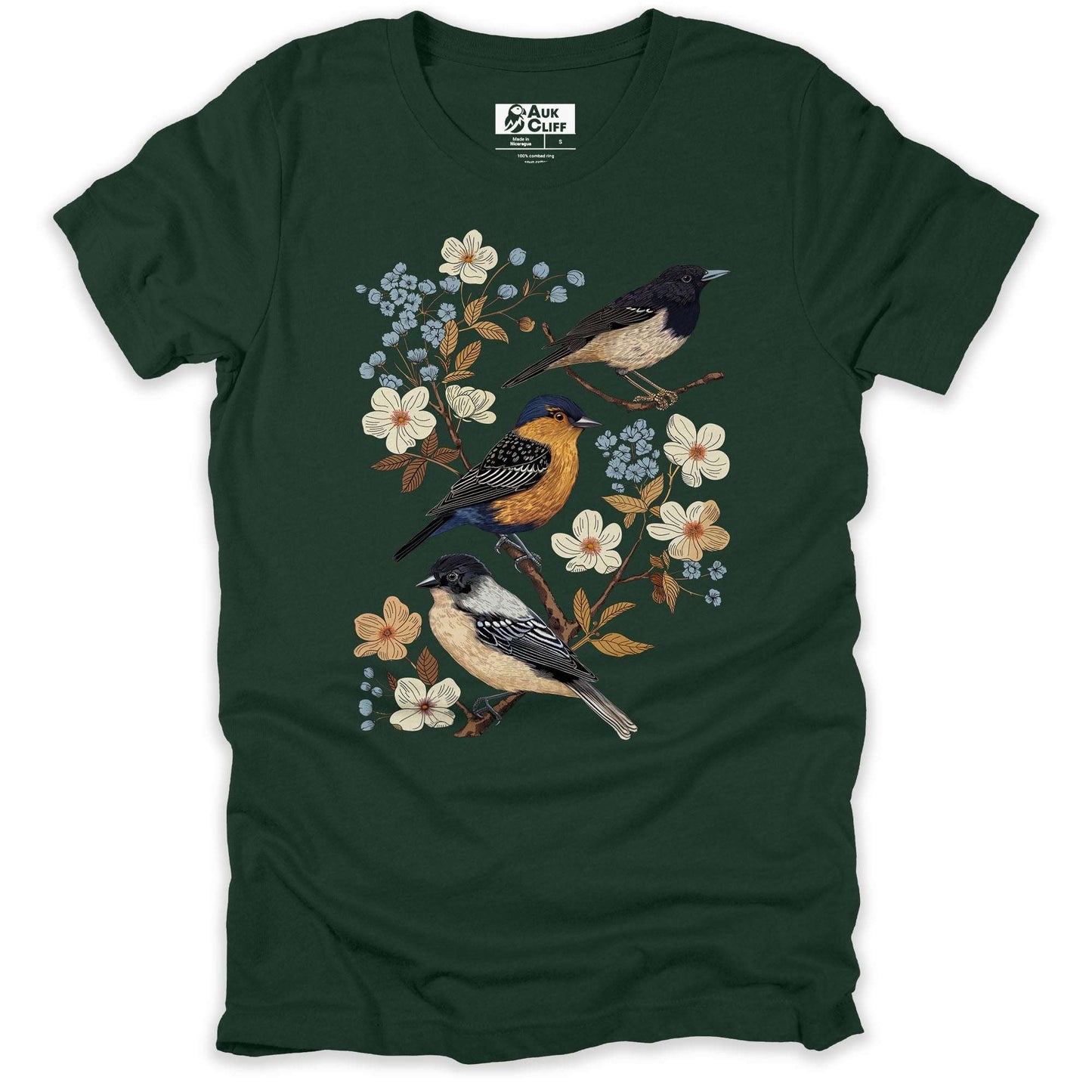 AukCliff Nature and Wildlife Graphic Tees Forest / S Avian Elegance T-shirt