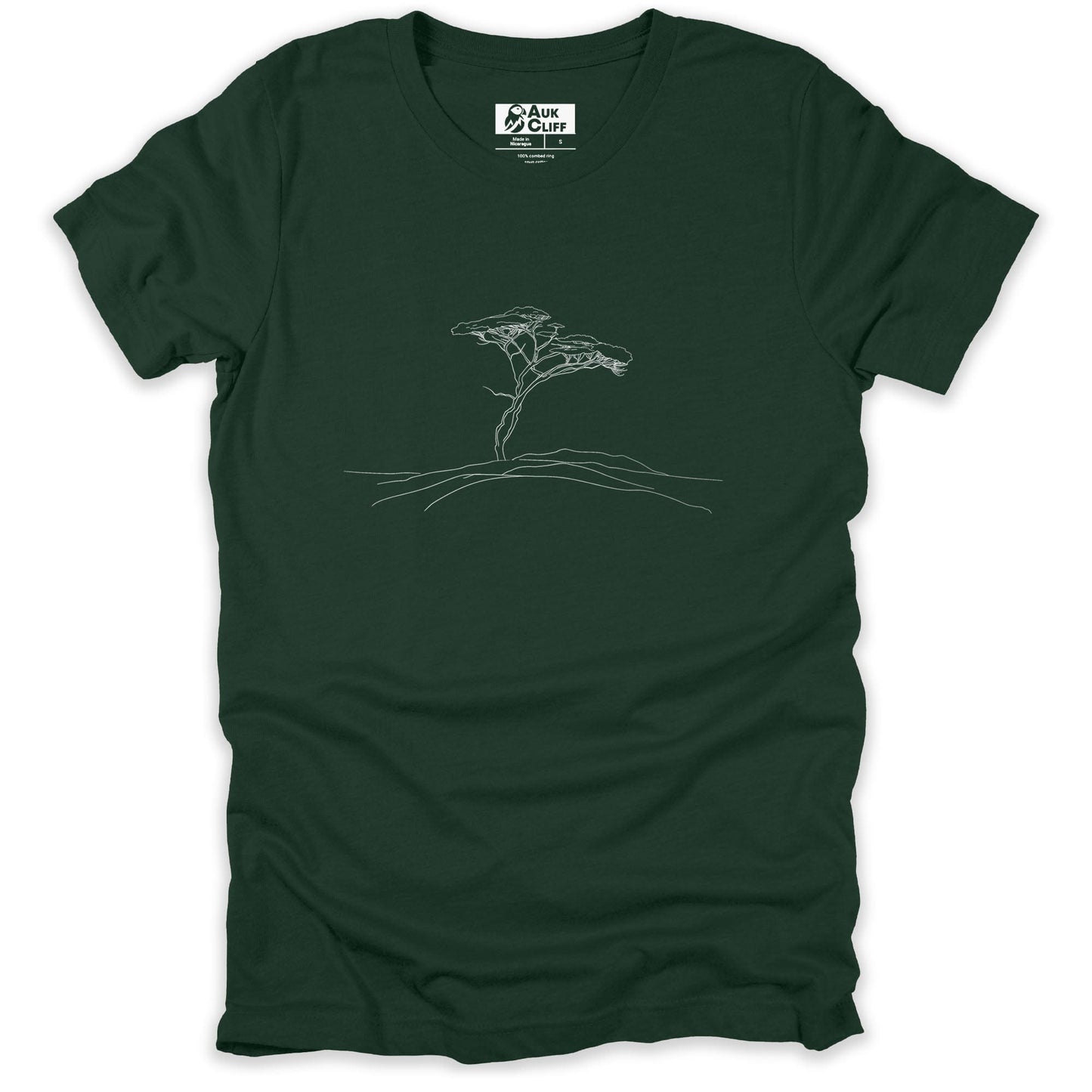 AukCliff Nature and Wildlife Graphic Tees Forest / S Lone Bonsai T-shirt