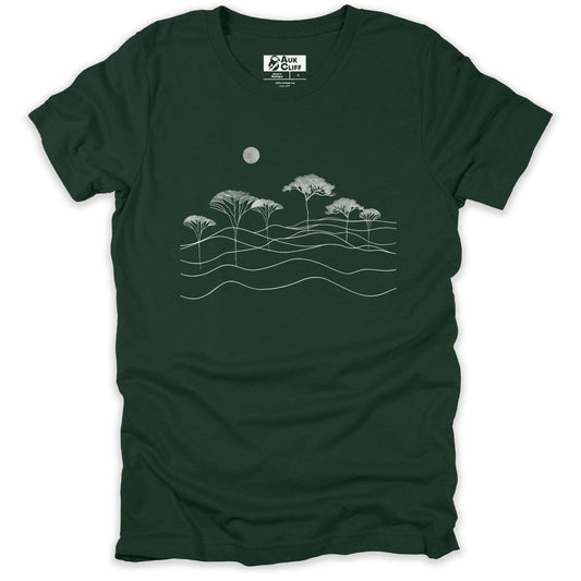AukCliff Nature and Wildlife Graphic Tees Forest / S Serene Horizons T-shirt