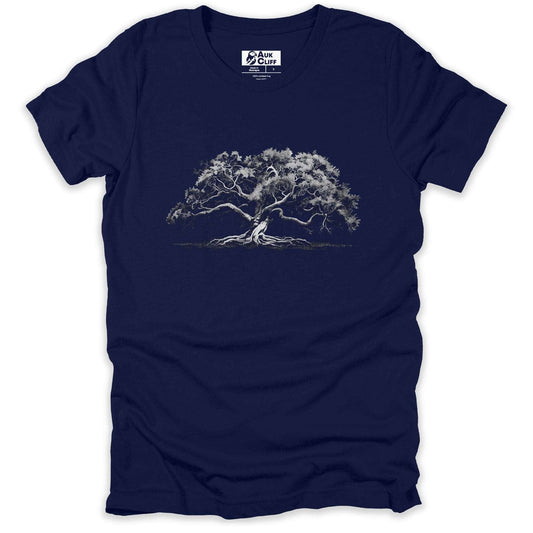 AukCliff Nature and Wildlife Graphic Tees Navy / S Old Oak Silhouette T-shirt