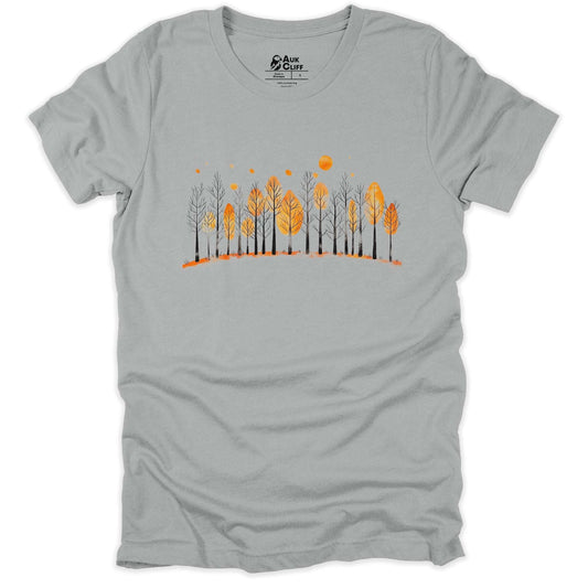 AukCliff Nature and Wildlife Graphic Tees Silver / S Autumn Whispers T-shirt