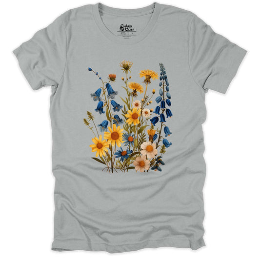 AukCliff Nature and Wildlife Graphic Tees Silver / S Meadow Breeze T-shirt