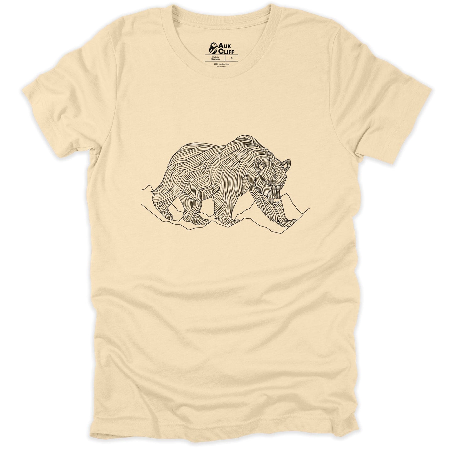 AukCliff Nature and Wildlife Graphic Tees Soft Cream / S Spirit Bear T-shirt