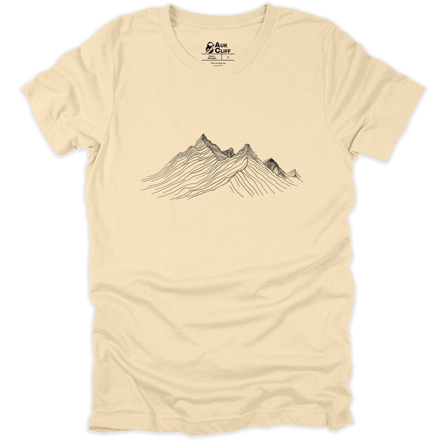 AukCliff Nature and Wildlife Graphic Tees Soft Cream / S Zen Peaks T-shirt