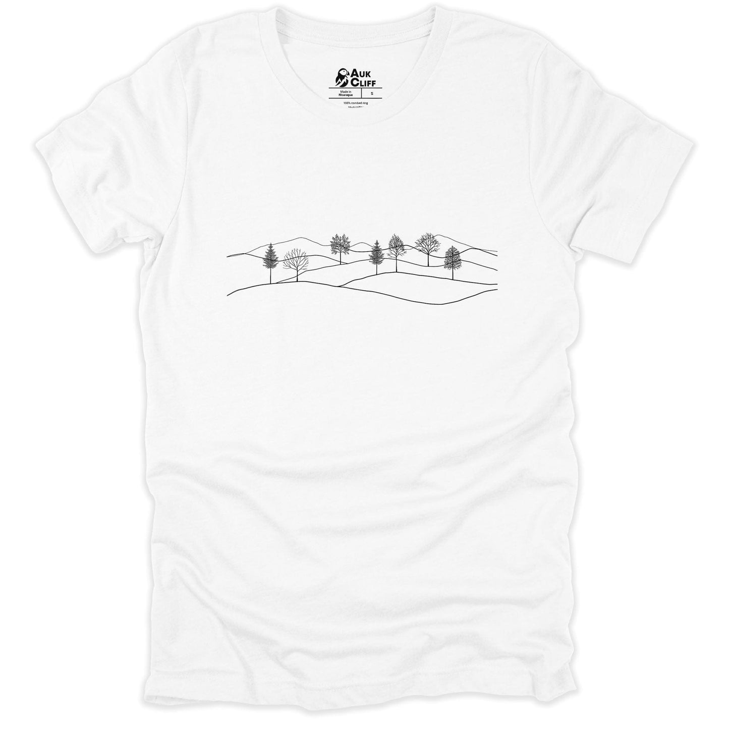 AukCliff Nature and Wildlife Graphic Tees White / S Minimalist Meadow T-shirt
