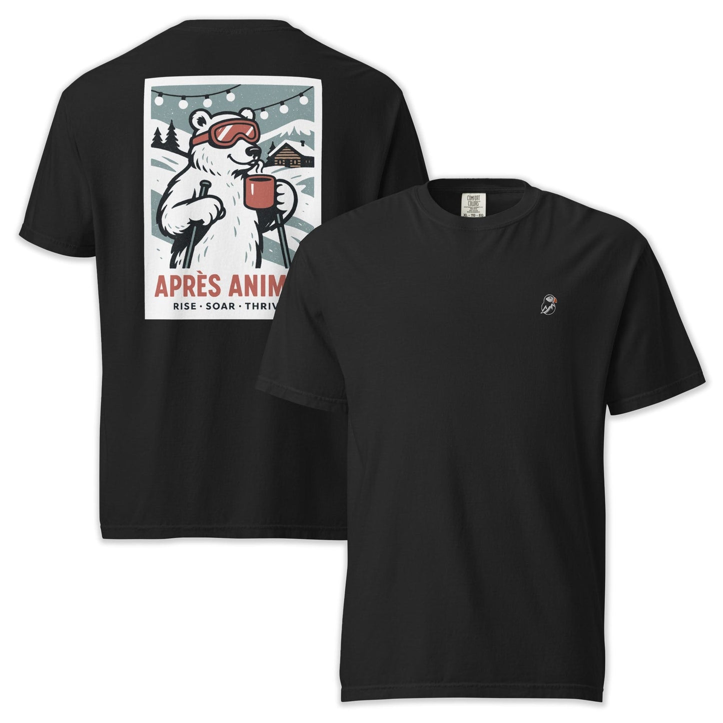 AukCliff Rear Print Comfort Colors T-shirt Black / S Après Animal Comfort Colors Tee